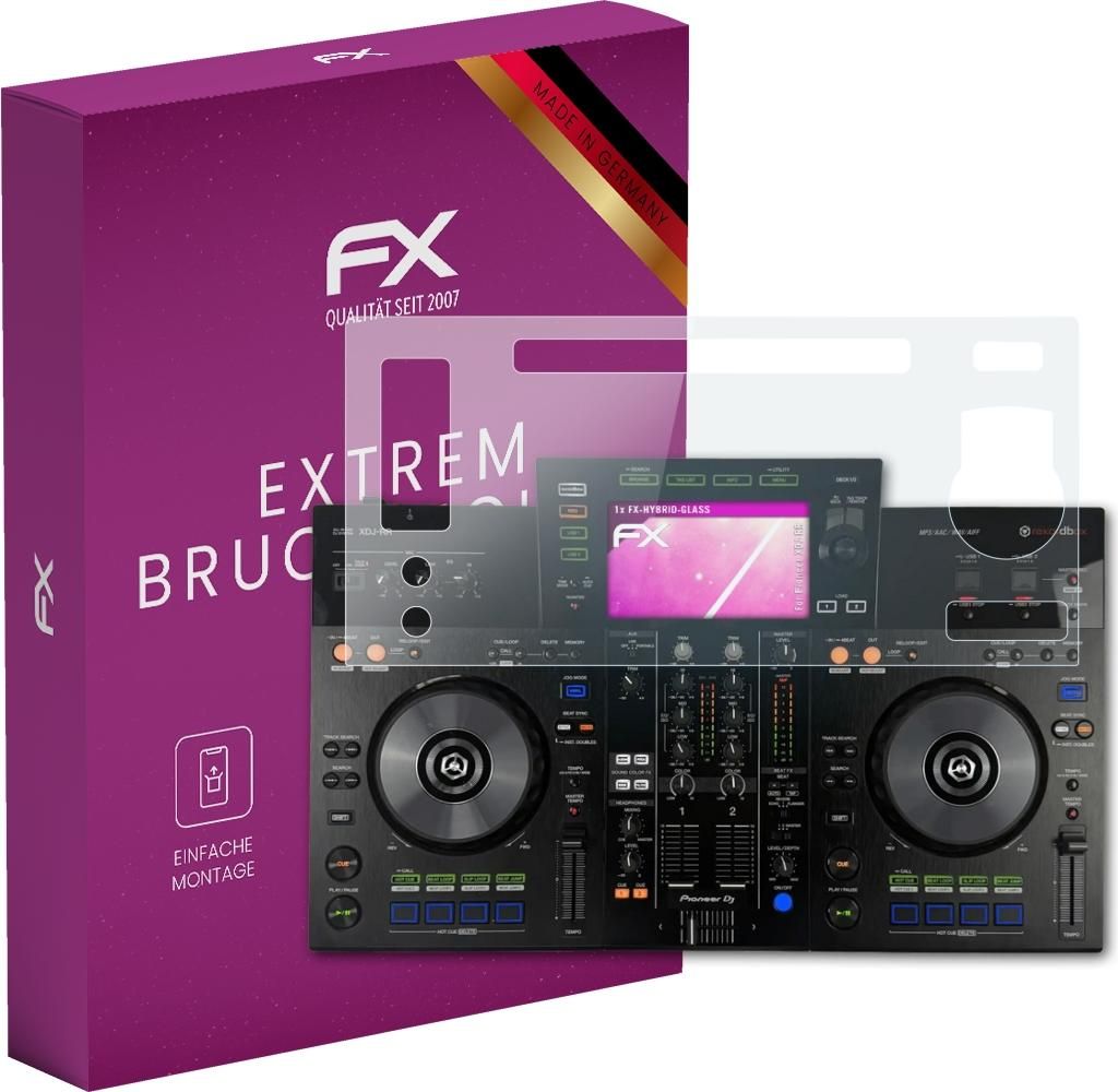 atFoliX FX-Hybrid-Glass Displayfolie kompatibel mit Pioneer XDJ-RR Glasfolie