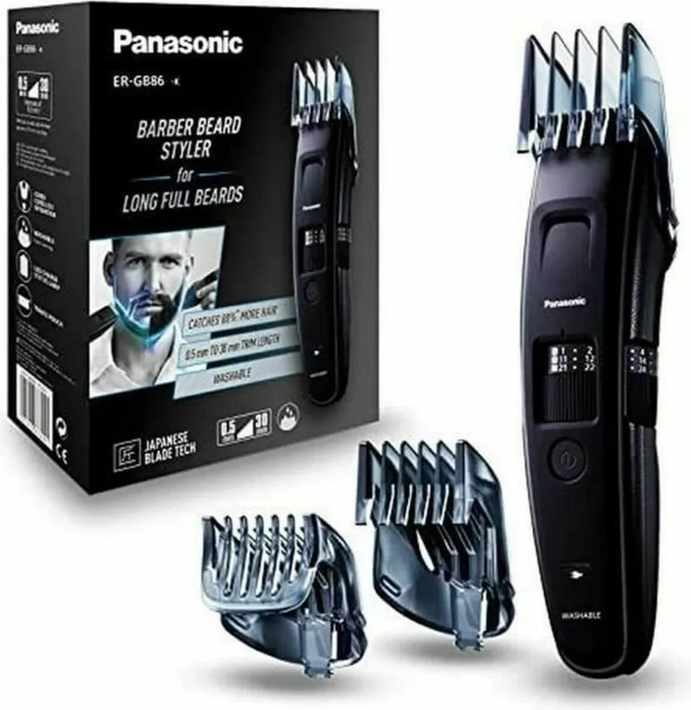 Tondeuse Barbe Grande Longueur Panasonic ER-GB86 pour Homme et Soin Complet - 16