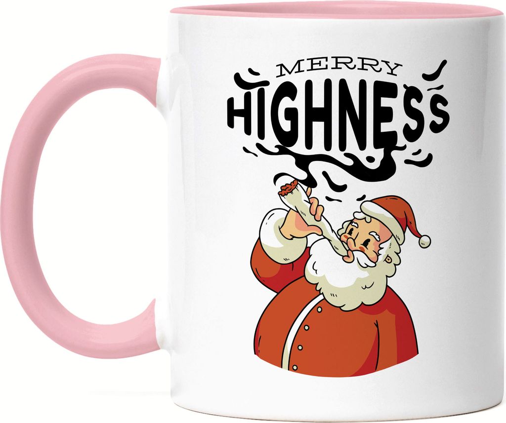 Merry Highness Tasse rosa lustige Geschenkidee Produktbild 