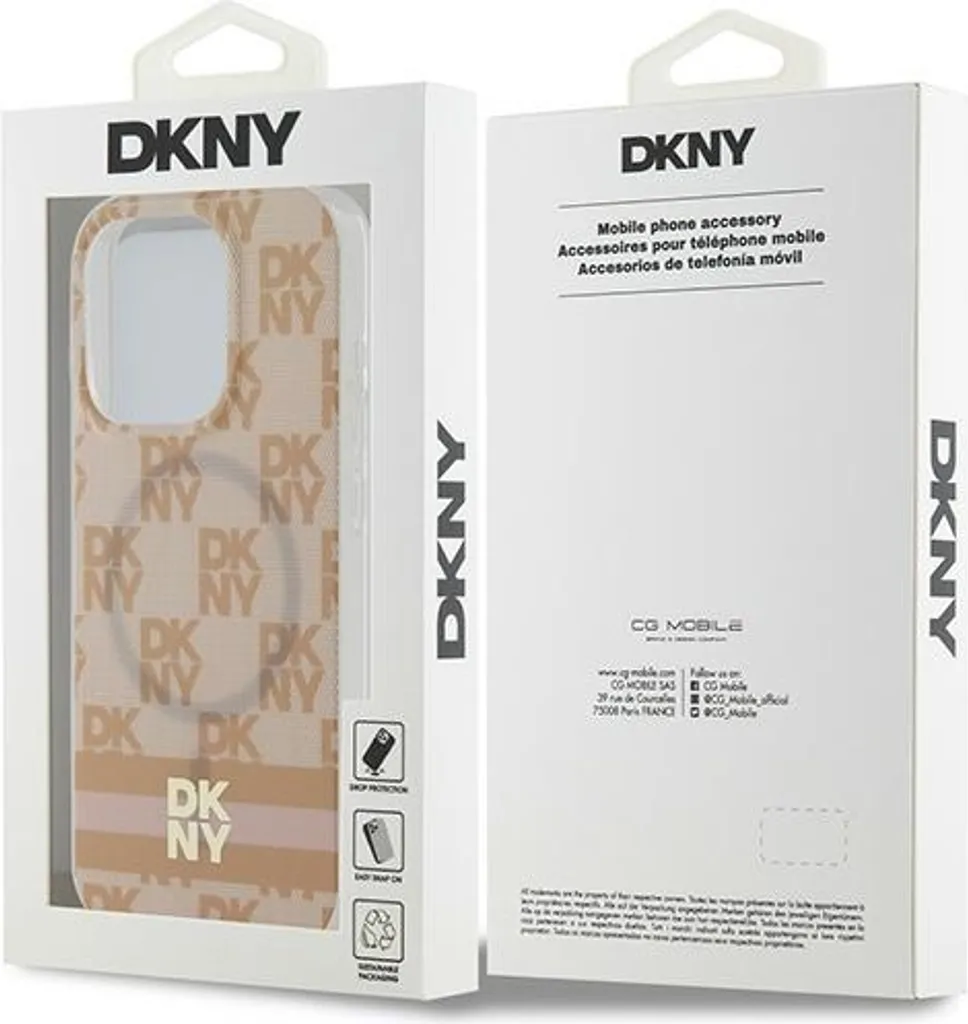 DKNY iPhone 15 Pro Max Cover MagSafe Rosa - Protezione IML - 8