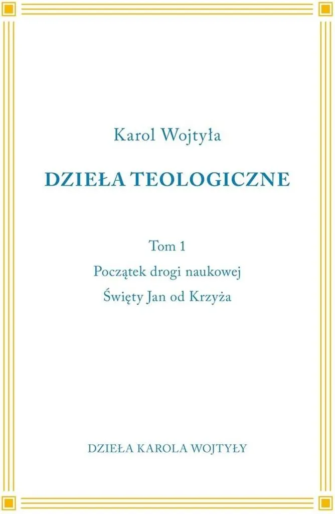 Początki drogi naukowej Saint Jean de la Croix - Étude Théologique