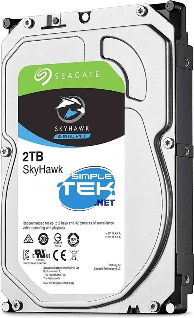 Hard Disk Seagate SkyHawk 2TB Surveillance | Sicurezza Smart per la Casa - 5
