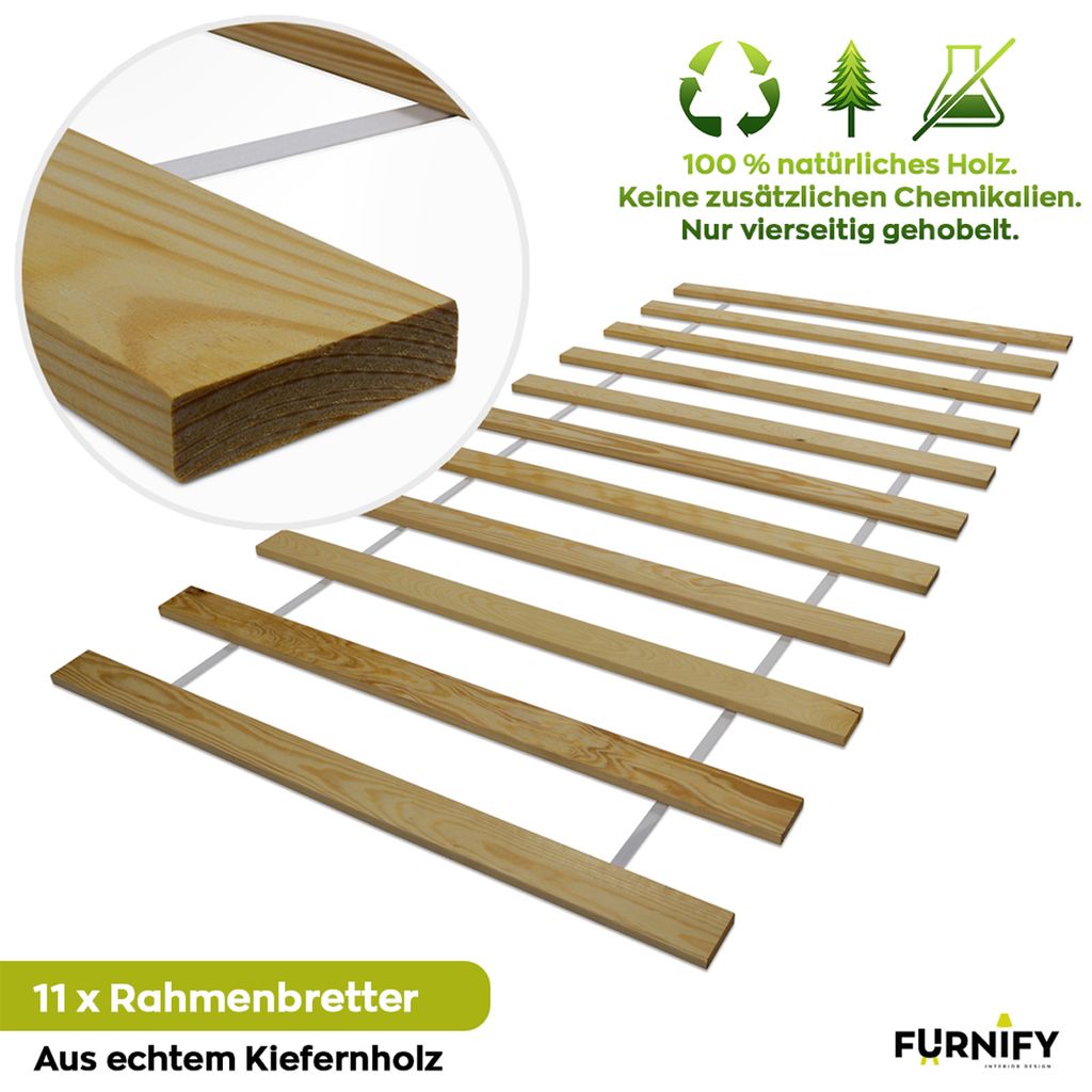 Lattenrost 70 x 200 cm Bettrost Rollrost | Rolllattenrost Produktbild 2