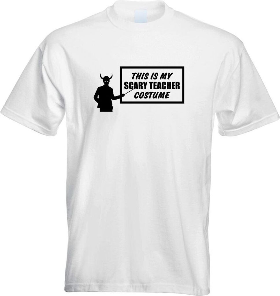 Kiwistar - T-Shirt - Weiss - My Scary Teacher Costume 2 Motiv Bedruckt Funshirt Design Print - mit Motiv Bedruckt - Funshirt Design - Sport - Freiz...