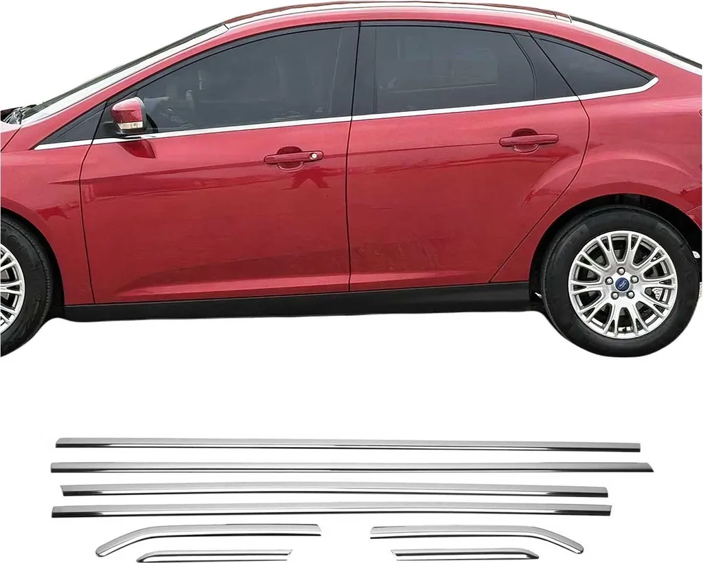 Tuning Estetico Ford Focus Limo 2010-2018: Profili Cromo Acciaio Inox