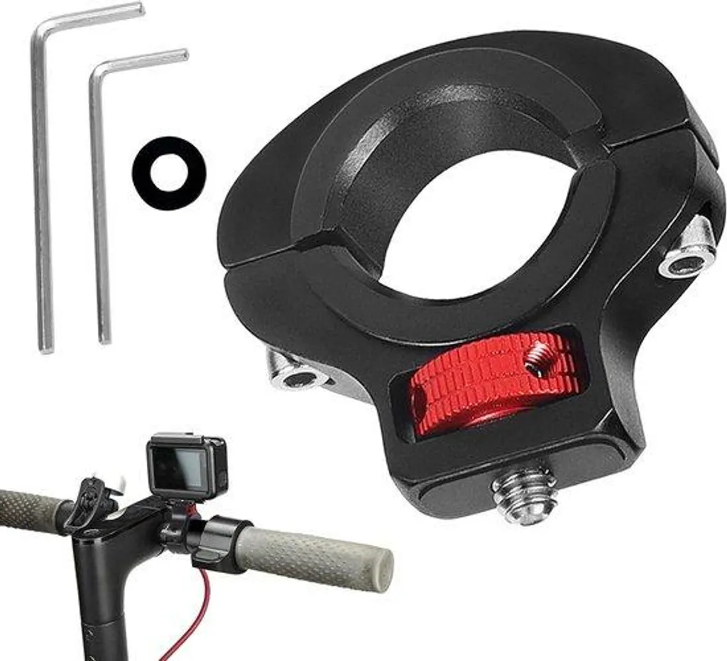 Support guidon vélo aluminium pivotant 360 degrés universel vis 1/4