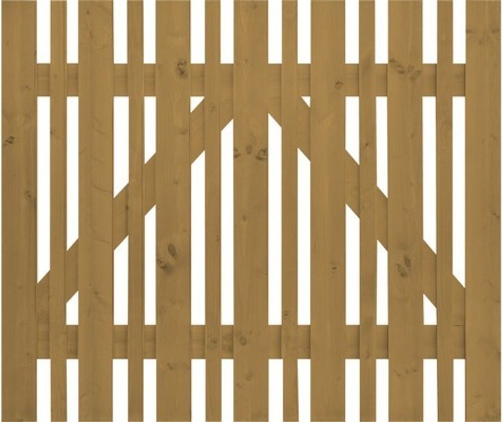Einzeltor Konsta Eco ohne Schloßfräsung 100 x 80 cm honig