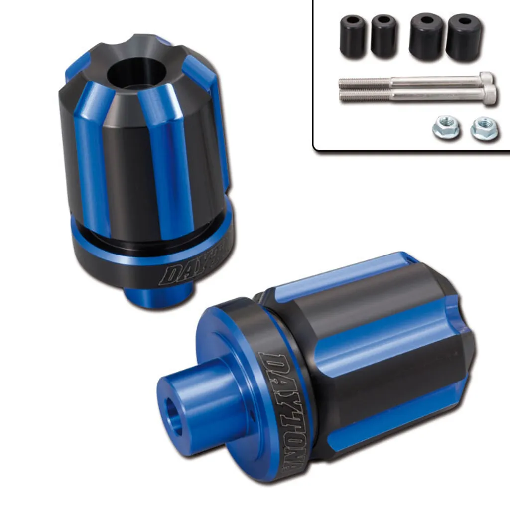 Poids de guidon moto bleu Daytona Groove pour réduire les vibrations