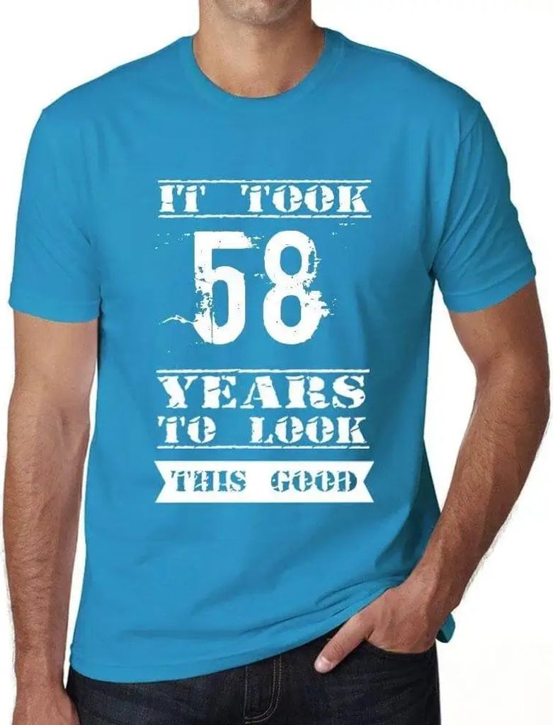 Herren Grafik T-Shirt Es hat 58 Jahre gedauert um so gut auszusehen – It Took 58 Years To Look This Good – Geschenk 58. Geburtstag Jahrestag 58...