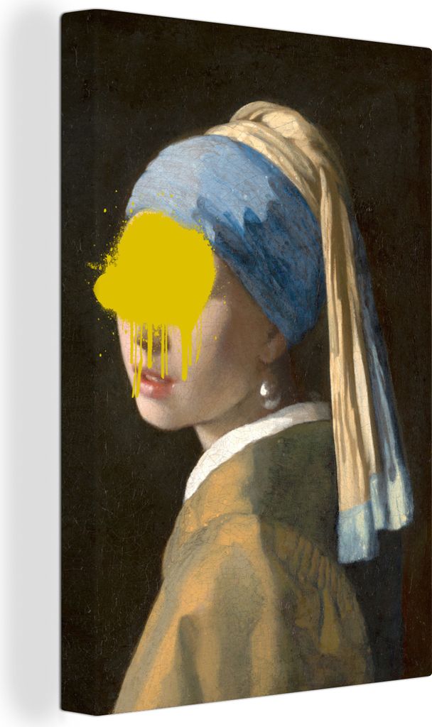 OneMillionCanvasses - Leinwandbilder - 90x140 cm, Mädchen mit Perlenohrring - Johannes Vermeer - Gemälde, Wandbilder Kunstdruck Wanddekoration ...