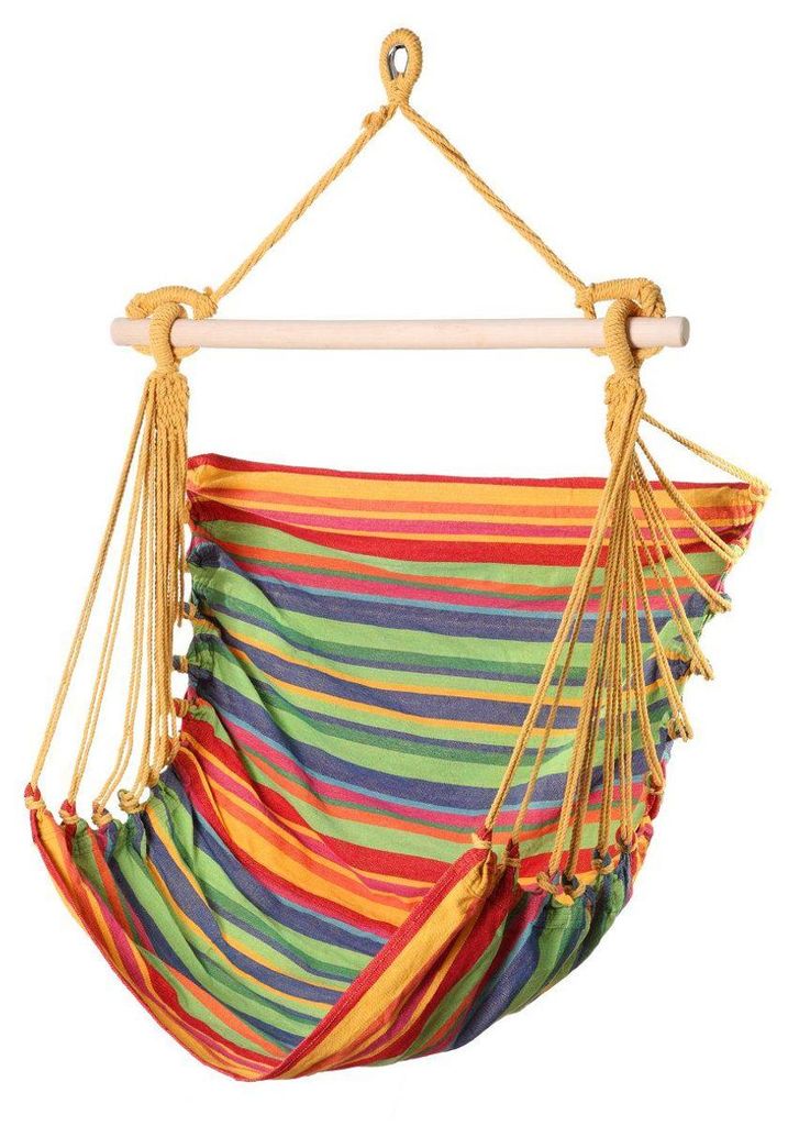 Conacord Hängesessel Hängeschaukel Sitzhängematte Bahia Schaukelsitz Sitzschaukel bunt Hängematte