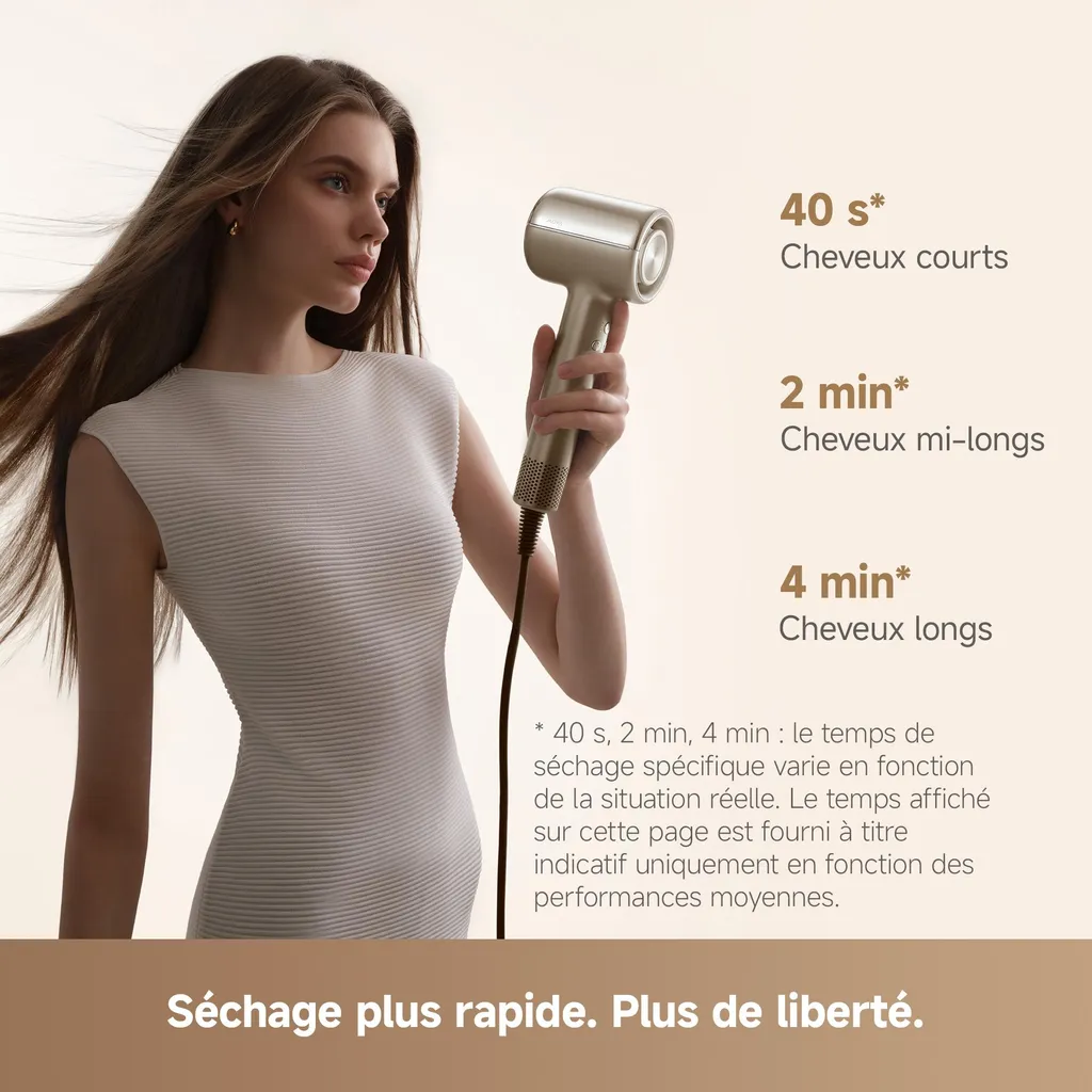 Sèche-cheveux professionnel pour brushing rapide MOVA SHINE