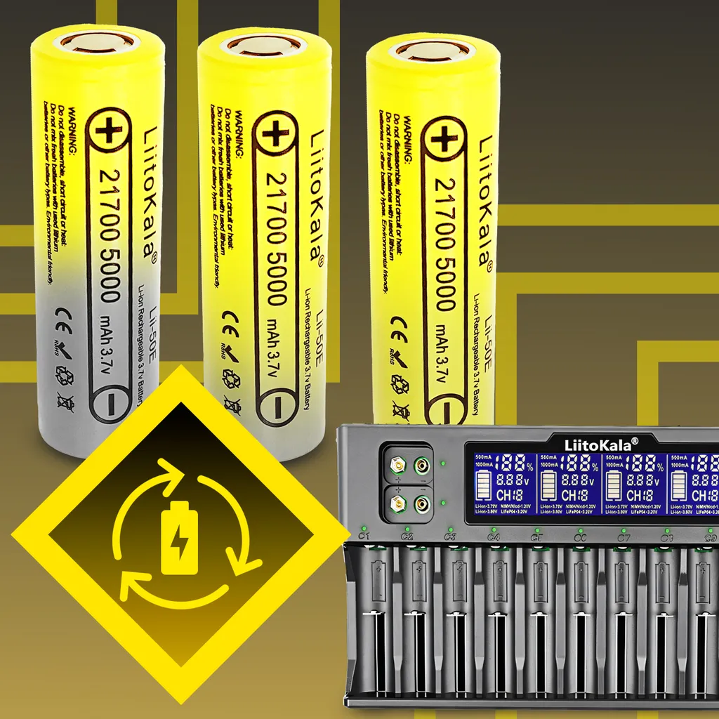 Chargeur Rapide 12 Emplacements pour Piles Rechargeables AA AAA 9V - 7