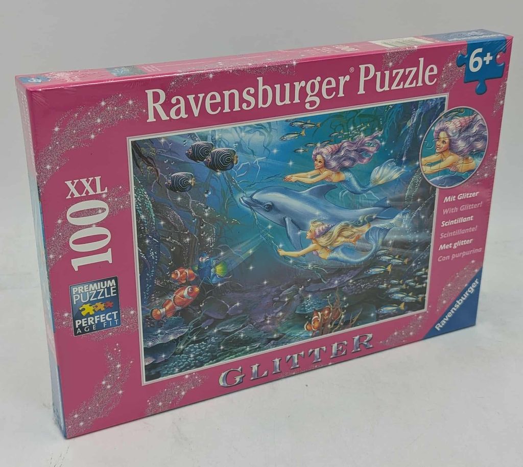Ravensburger 13683 Little Mermaids 100 Teile Glitter Puzzle
