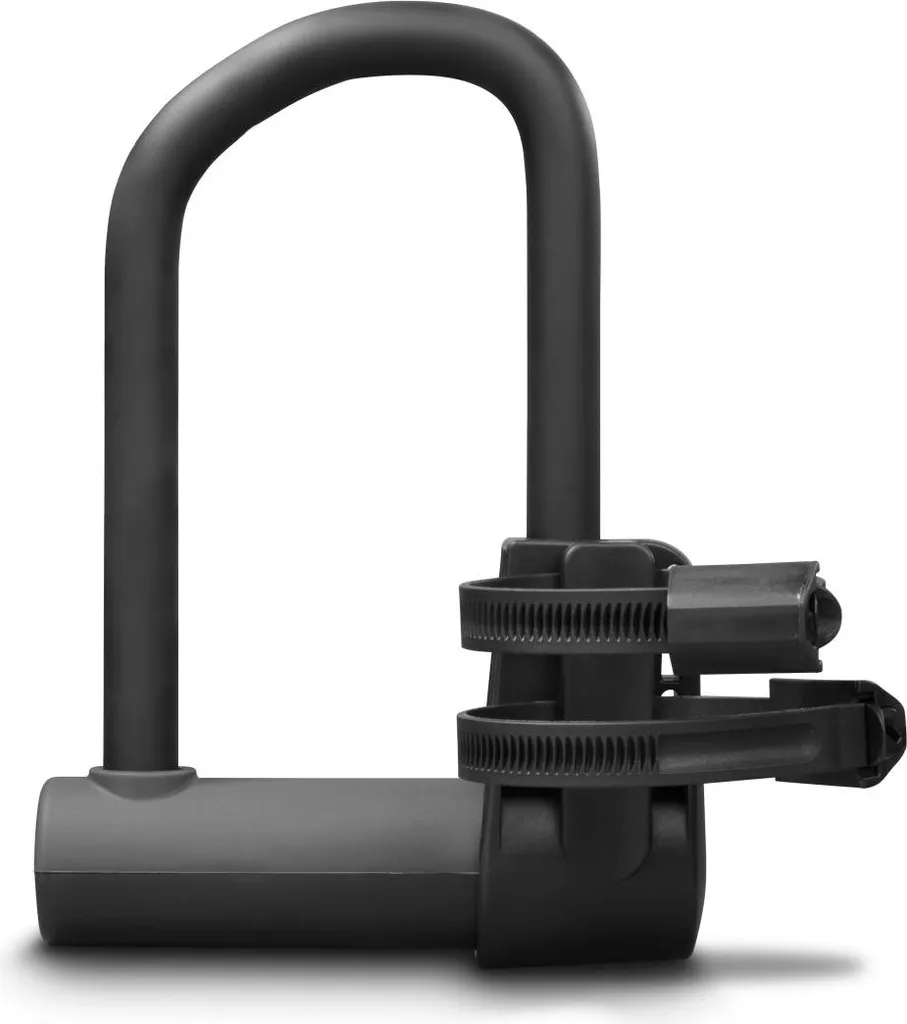 Antivol à étrier ART 2 pour vélo avec supports et 2 clés en acier noir