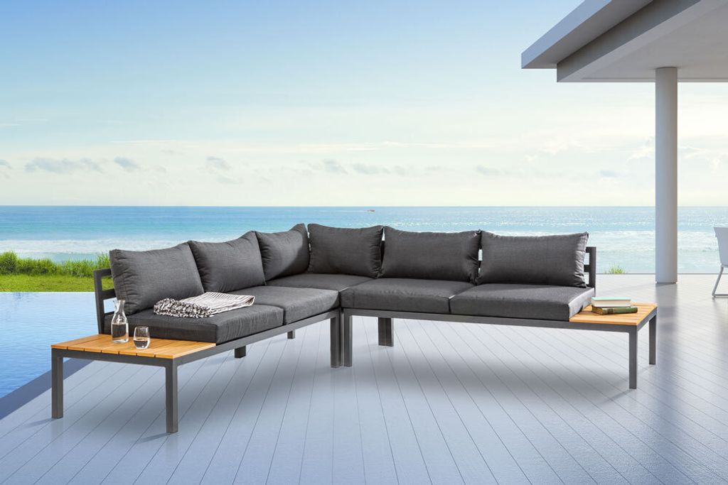 Riess Ambiente Orlando Lounge Large Garden Furniture Set 170 cm Anthracite Lounge Furniture Garden Furniture Including Cushion Garden Seating Set Garden Lounger Riess Ambiente Orlando Lounge Large Garden Furniture Set 170 cm Anthracite Lounge Furniture Garden Furniture Including Cushion Garden Seating Set Garden Lounger