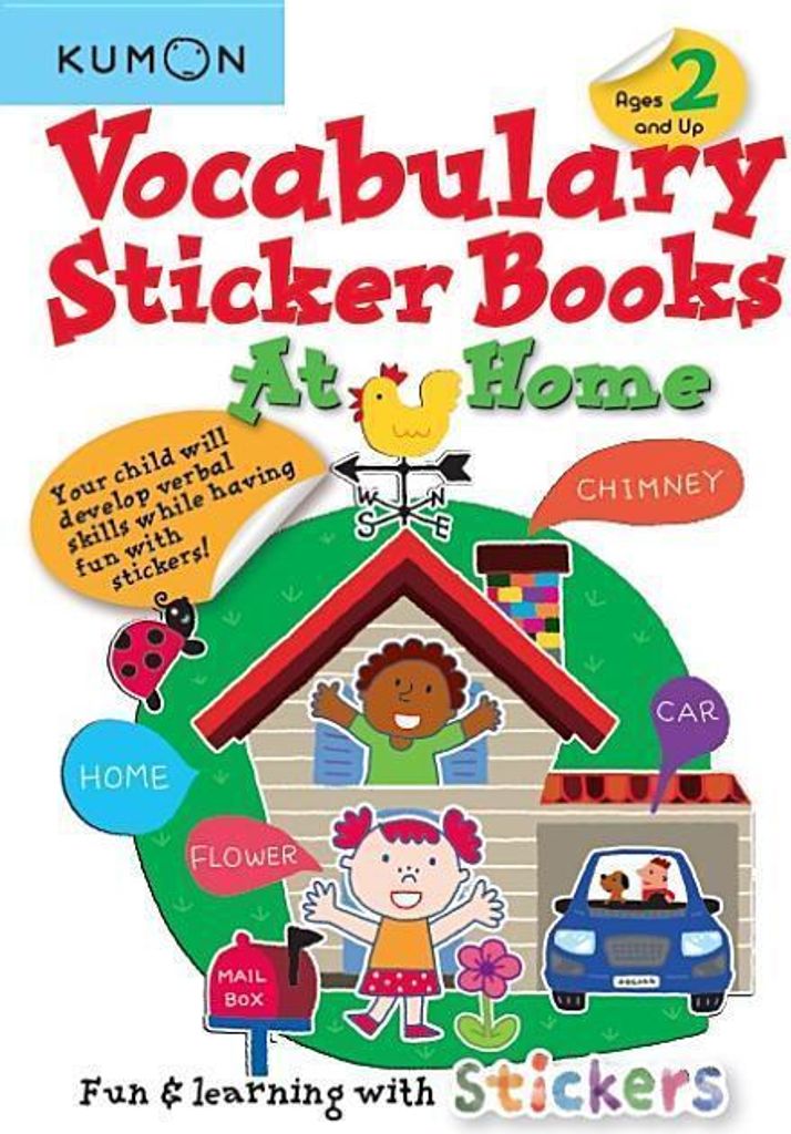Kumon Vocabulary Sticker Books at Home