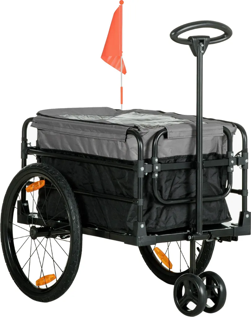 Transporter 40 kg à vélo avec la remorque Fortuna Lai stable et sûre