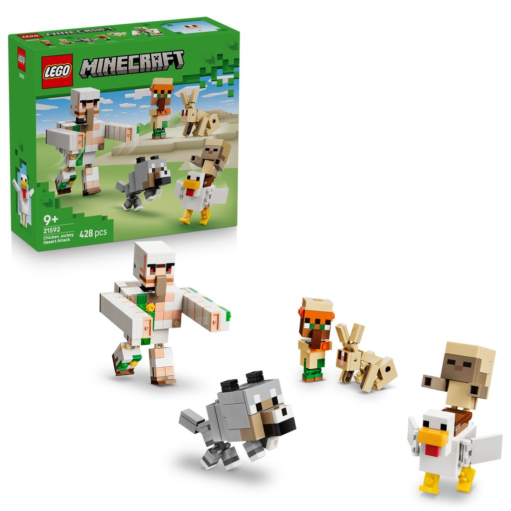 LEGO Minecraft Angriff des Hühnerreiters in der Wüste - Produktbild 
