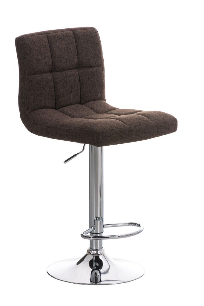 CLP Barhocker Peru STOFF drehbar und höhenverstellbar braun Produktbild 