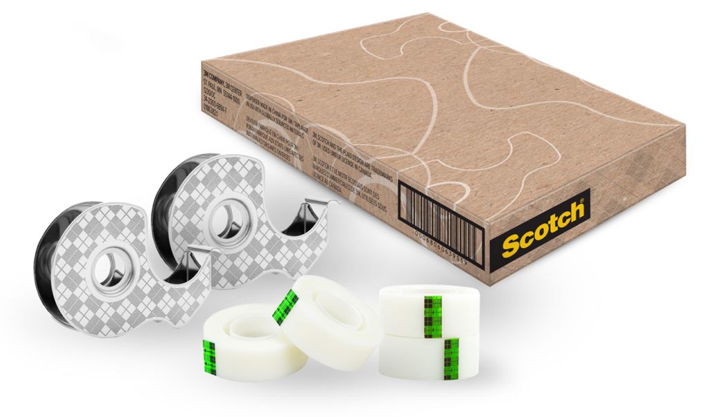 Scotch Edelstahl-Klebebandabroller + Magic Klebeband, 66% Produktbild 