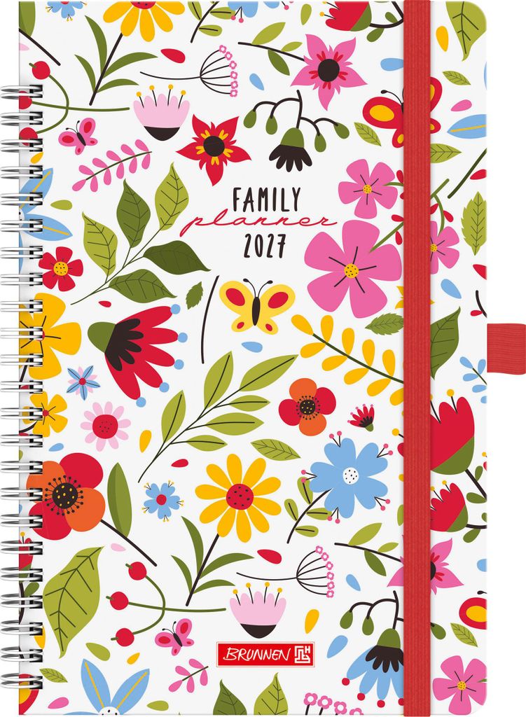 BRUNNEN 1070290037 Buchkalender Familienplaner 2027 Produktbild 