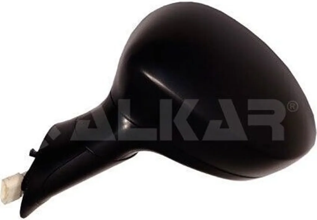 Rétroviseur ALKAR 6122547 avec miroir convexe et coque noire pour Fiat
