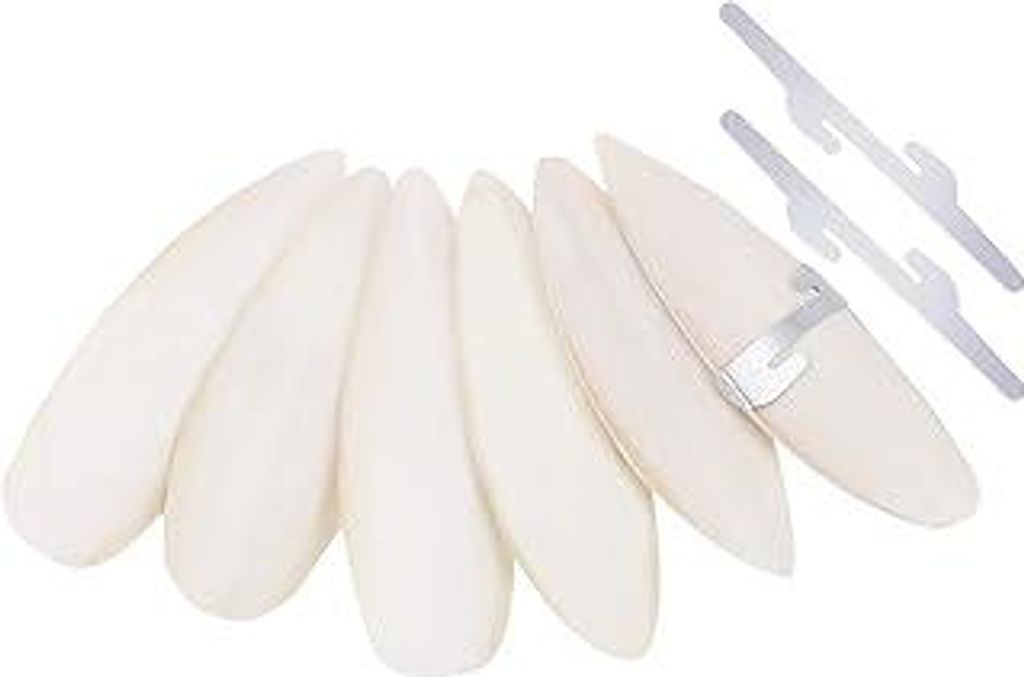 6 Stück Sepiaschalen für Schildkröten,10-12cm Groß Sepia Schalen mit 3 Metallhalter für Vögel Reptilien Bartagamen Schnecken,Natürliche Kalz...