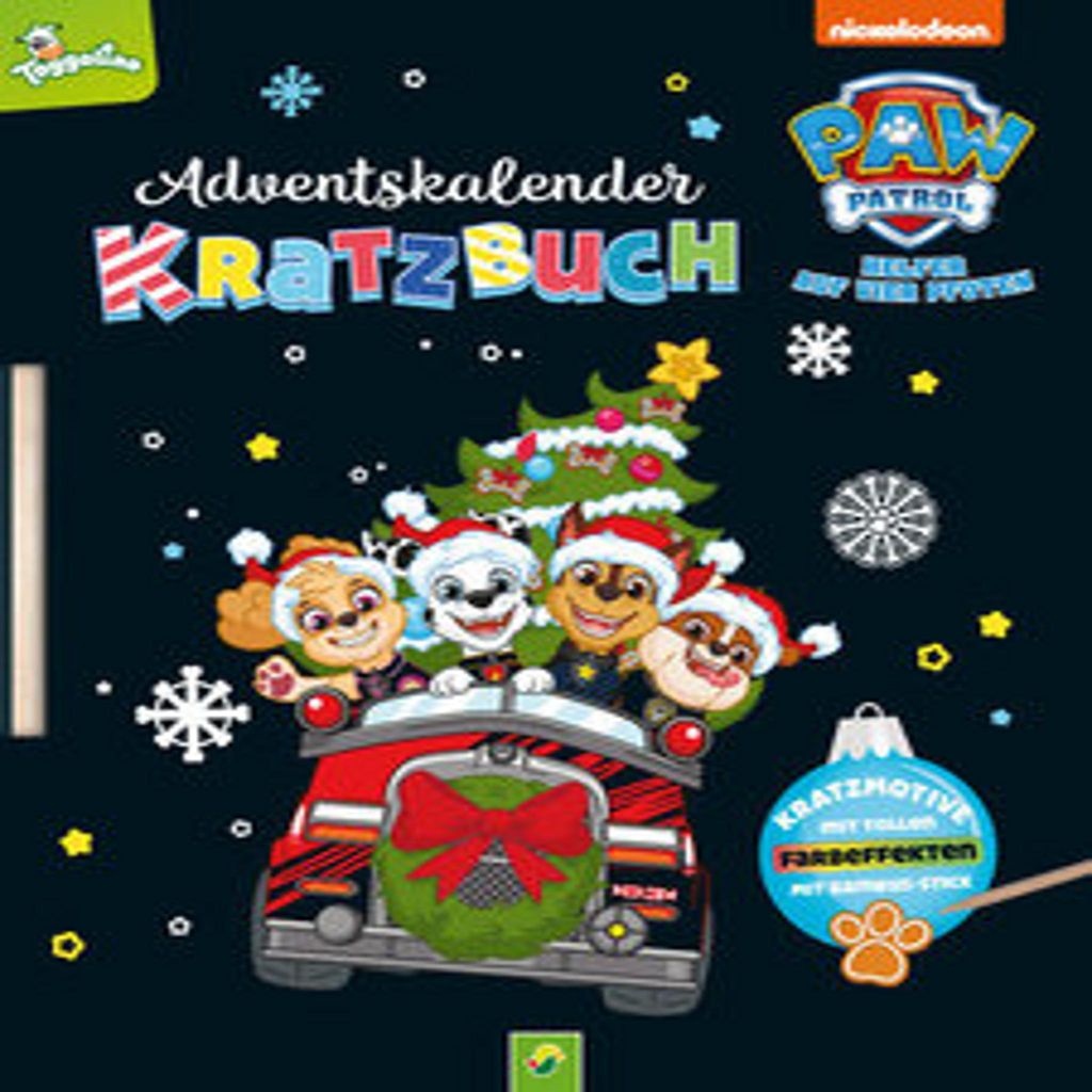 PAW Patrol Adventskalender Kratzbuch Produktbild 