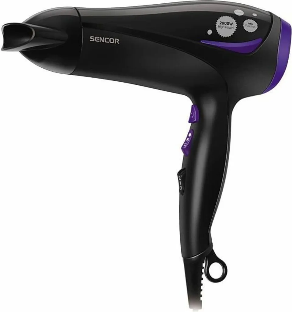 Sèche-cheveux Sencor SHD 108VT avec 3 Niveaux de Température 2000W Noir