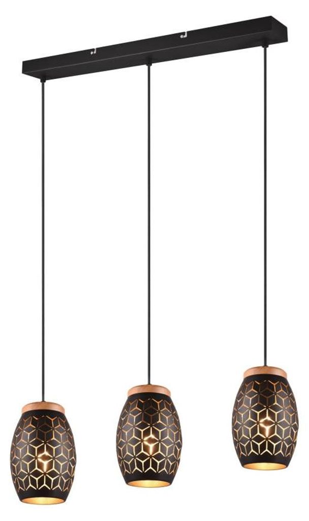 Lámpara colgante Reality Bidar, tres luces, casquillo E27, Imagen del producto 