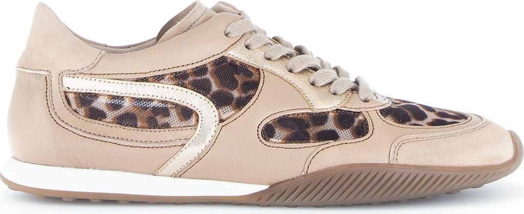 Gabor 3.181.14_8, Sneaker in Beige, Leo-Look für Damen, Größe 41