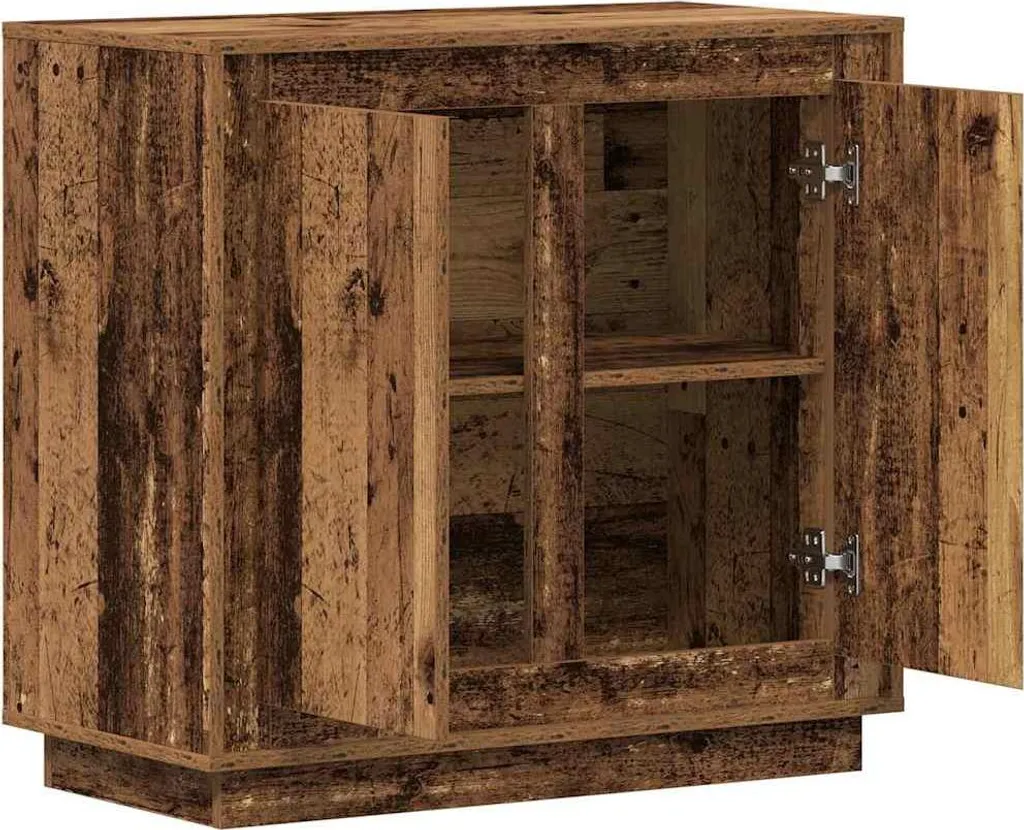 vidaXL Credenza Legno Vecchio 80x34x75 cm - Mobile Rustico Multiuso - 4