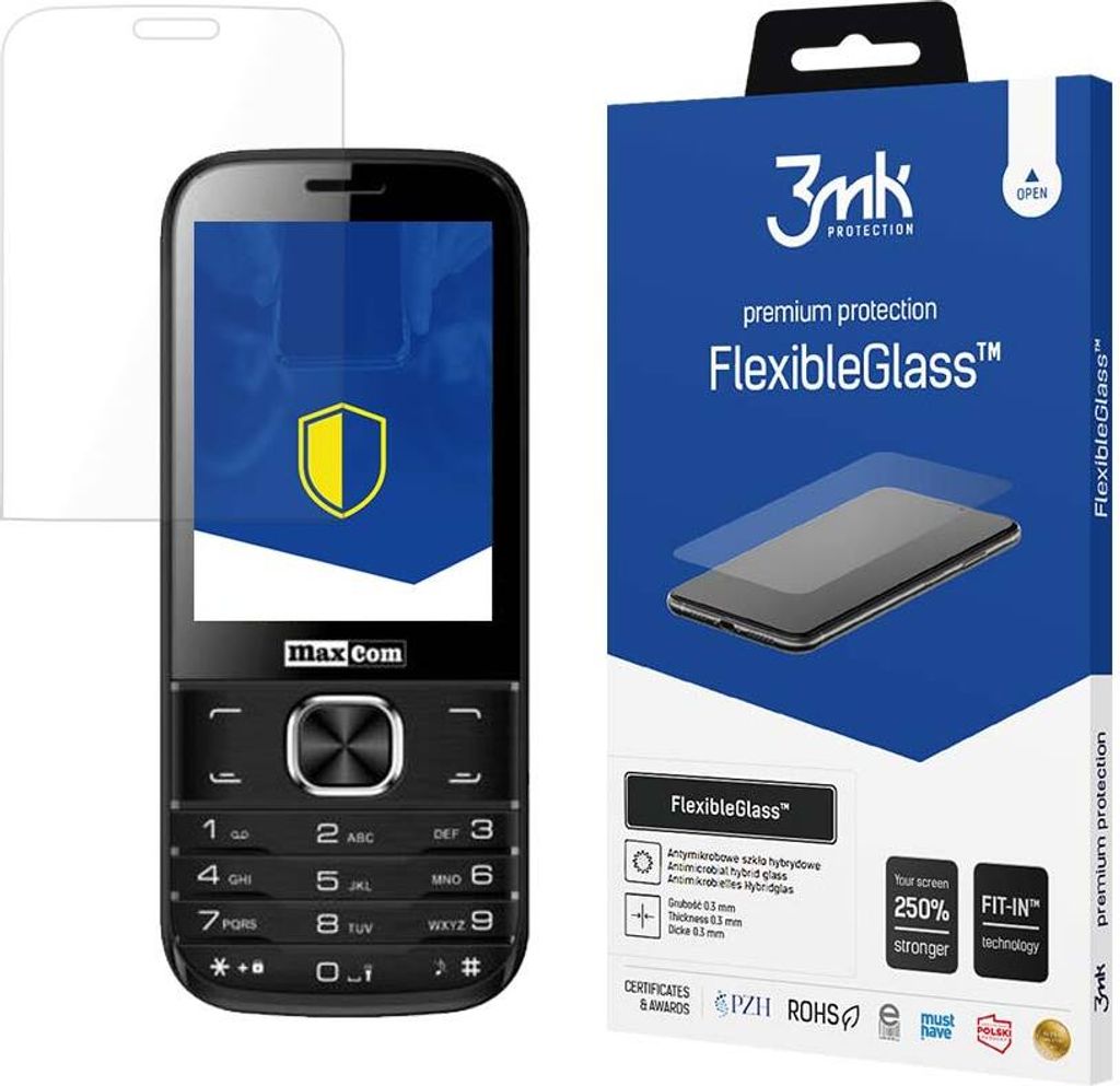 3mk Display Hybridglas FlexibleGlass für MaxCom MM237 0,3mm 7H