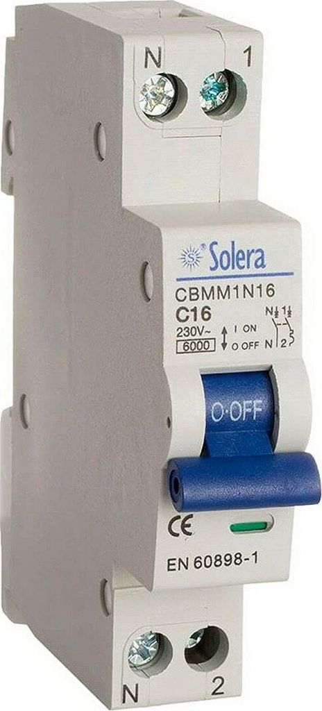 Solera Magnetisch 1-pol+neutral 25A (schmal) Cbmm1n25