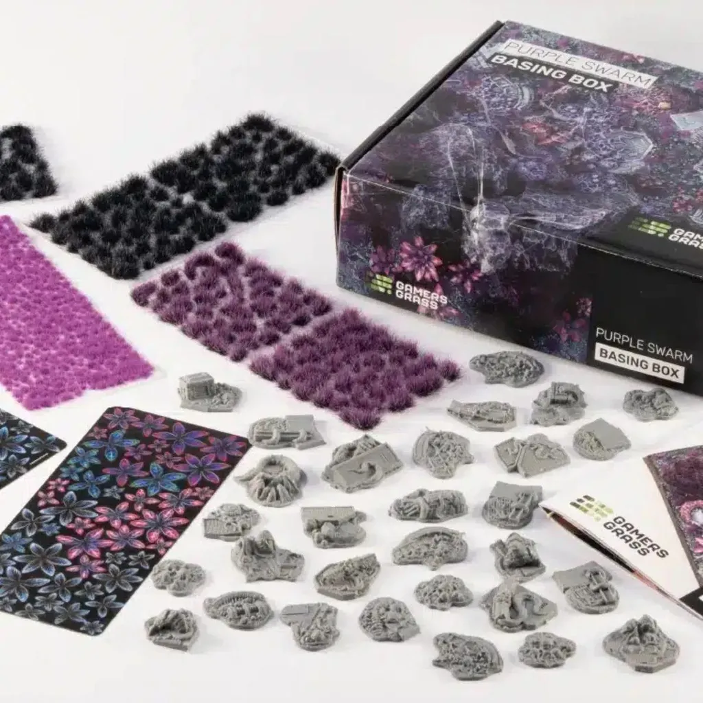 Socles finis Purple Swarm Gamers Grass : fini le soclage difficile