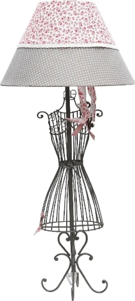 Lampe de table multicolore sculptée style buste Ø 30 cm décor luxe