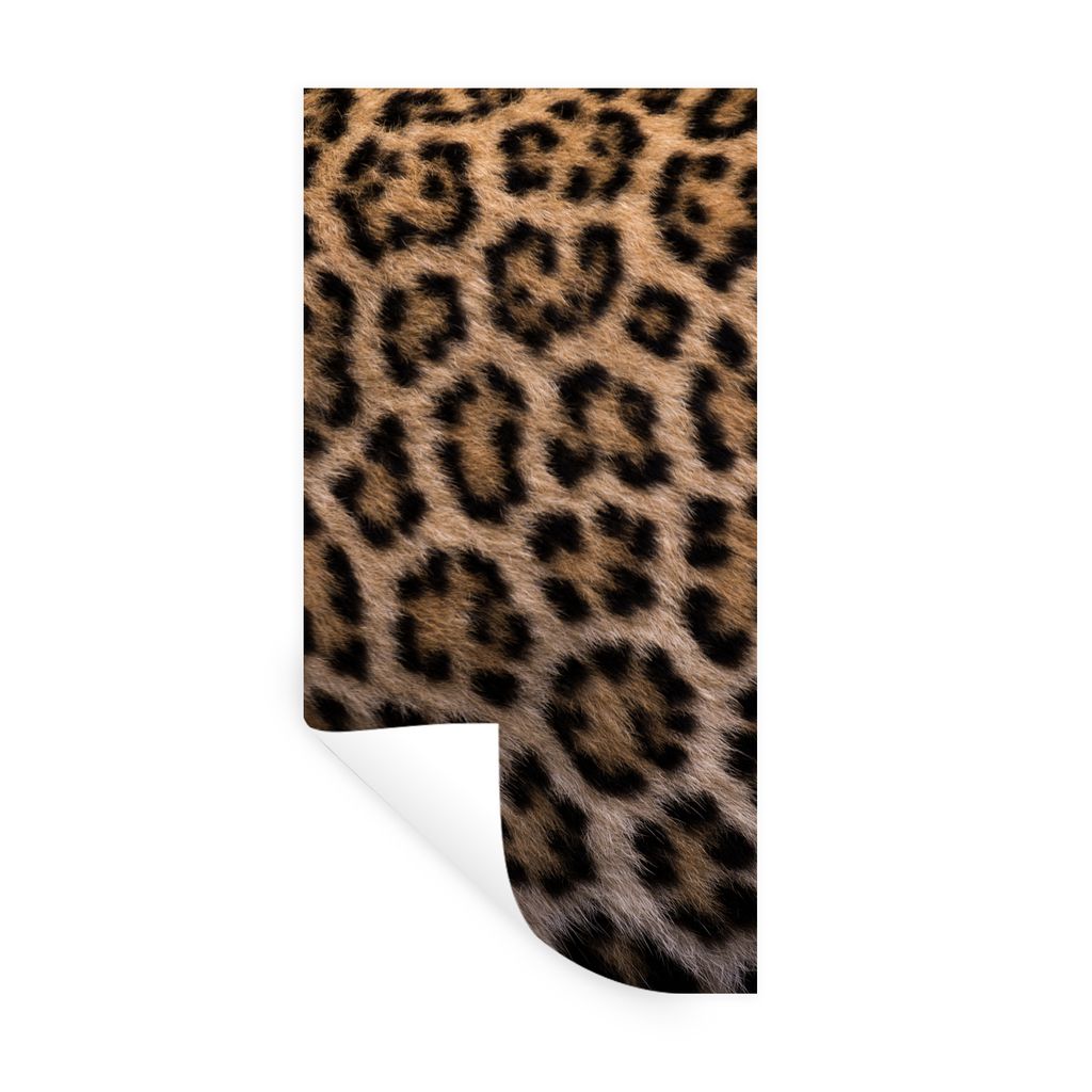 MuchoWow Wandtattoo Wandsticker Wandaufkleber Panther Druck 60x120 cm Selbstklebend und Repositionierbar - Selbstklebend - Fototapeten