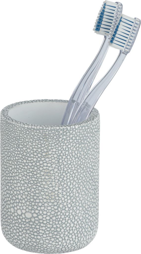 WENKO Zahnputz Becher Zahnbürsten Halter Zahnpasta Raja Bad Accessoires WC