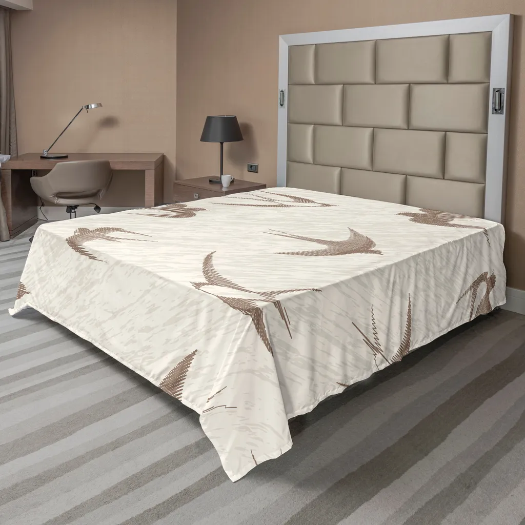 Lenzuolo Matrimoniale ABAKUHAUS 266x260 cm - Arte Classica Beige