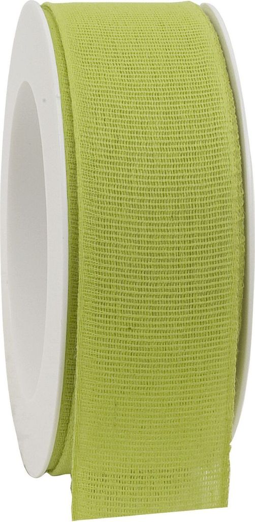 Baumwollband NATURE / B:40mm L:20Meter / grün / natürlich abbaubar kompostierbar - 1,19 € pro Meter