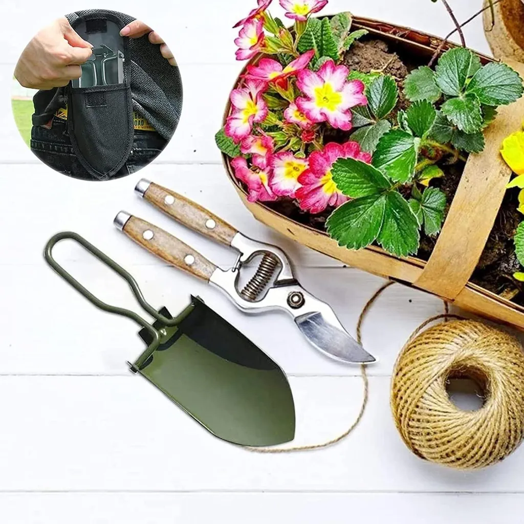 Mini pelle de survie compacte pour dégager les sols difficiles en kit