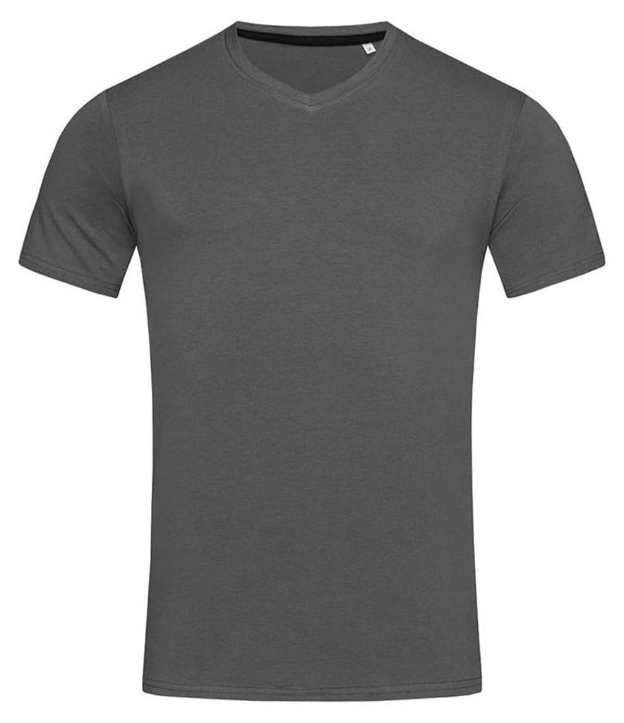 Stedman Stars Herren T-Shirt Clive mit V-Ausschnitt LT835 (L) (Schiefergrau)