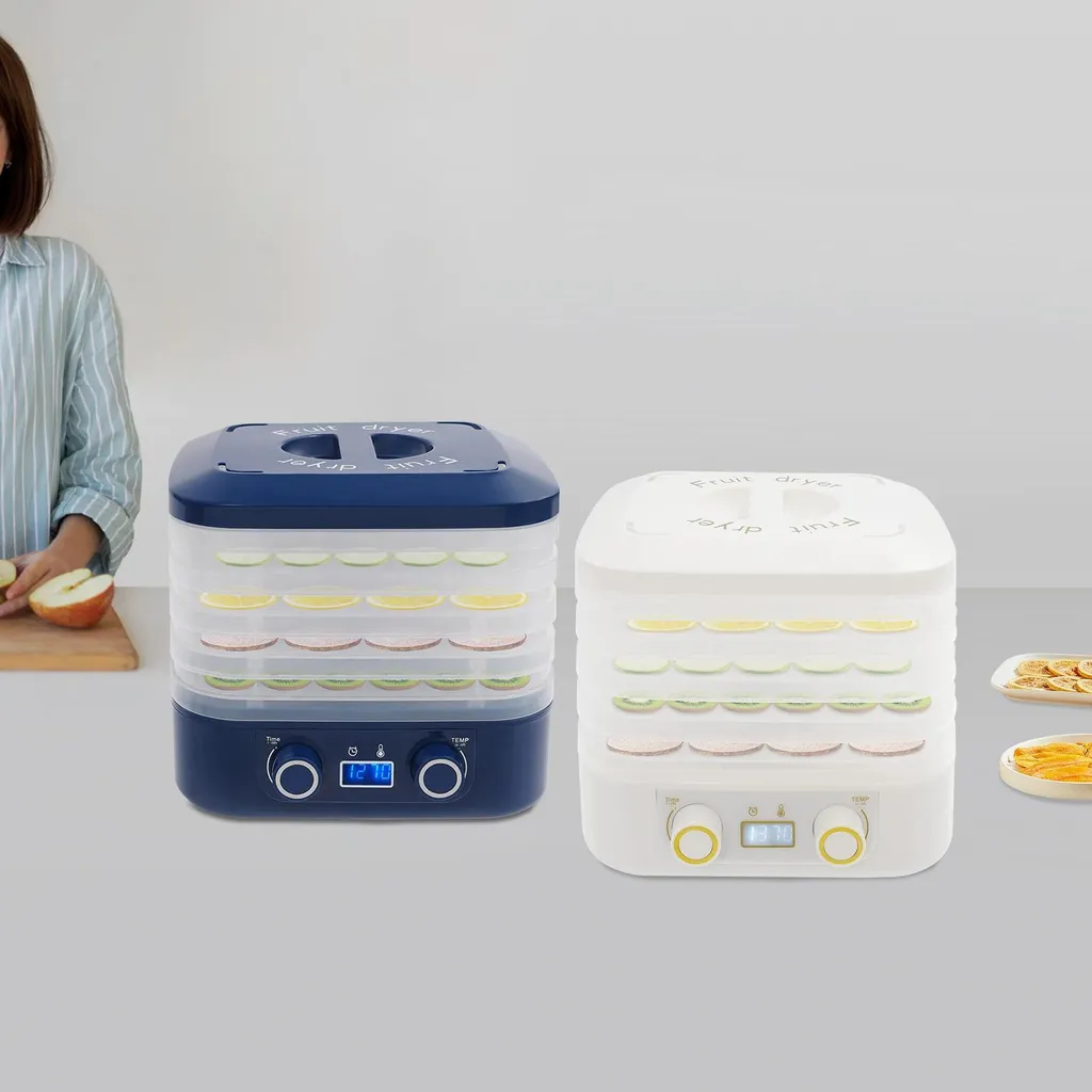 Essiccatore Frutta e Verdura Blu 5 Ripiani - Essiccatore Automatico Casa - 3