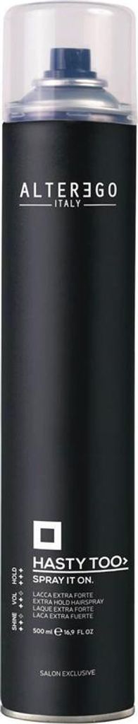 Alterego Hasty Too Spray It On 500ml - lacca extra forte Immagine del prodotto 