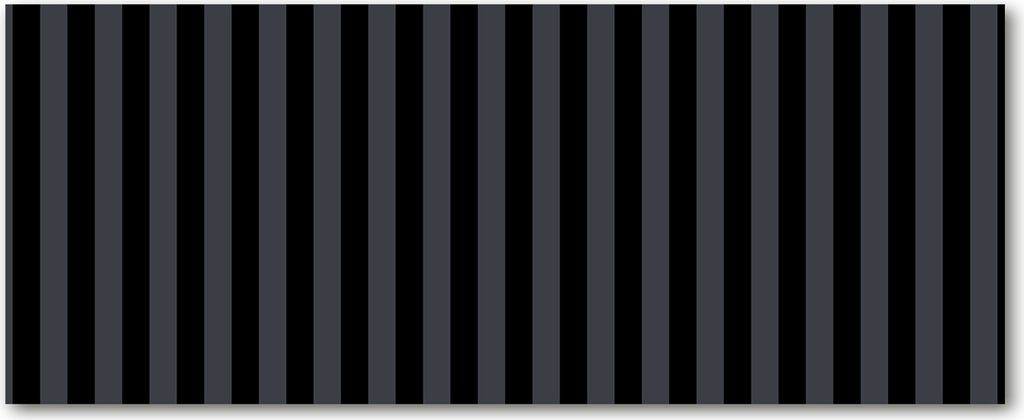 Tulup Leinwandbild - 125x50 cm - Wandkunst - Drucke auf Leinwand - Leinwanddruck - Kunst: modern & klassisch - Schwarz - Graue Streifen