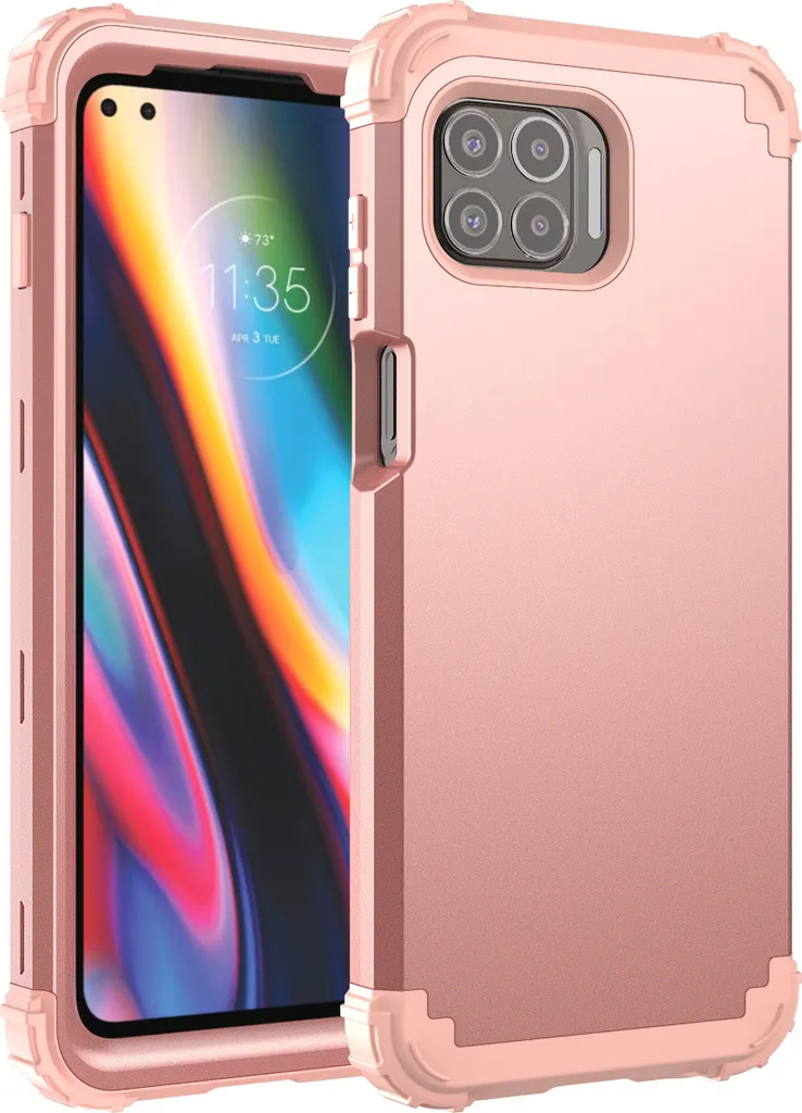 Custodia 3in1 Motorola Moto G 5G Plus Oro Rosa Antiurto PC