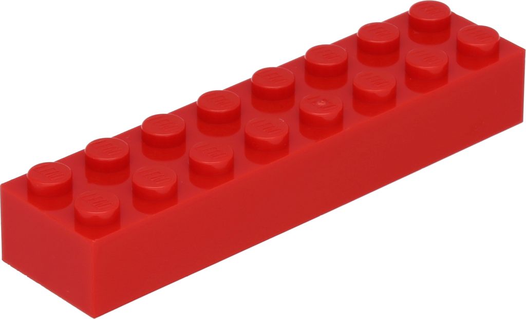 Lego 2x8 Stein 3007 - 250 Stück Rot