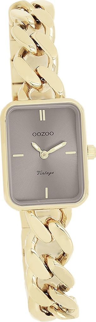 Oozoo Metall Damen Uhr matt Analog Quarzuhr Armband gold Vintage Series D2UOC20363