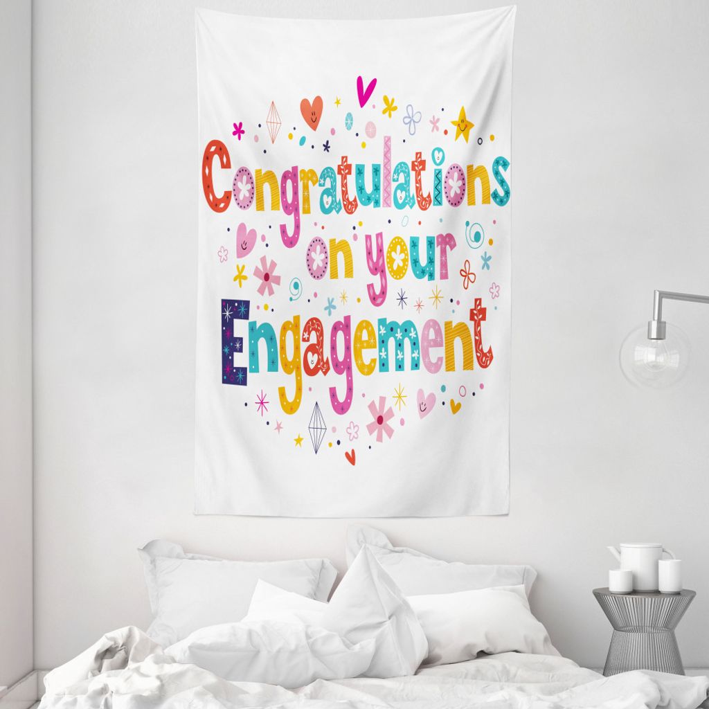 ABAKUHAUS Bunt Wandteppich und Tagesdecke, Hippie-Partei aus Weiches Mikrofaser Stoff Waschbar ohne Verblassen Digitaldruck, 140 x 230 cm, Mehrfarbig